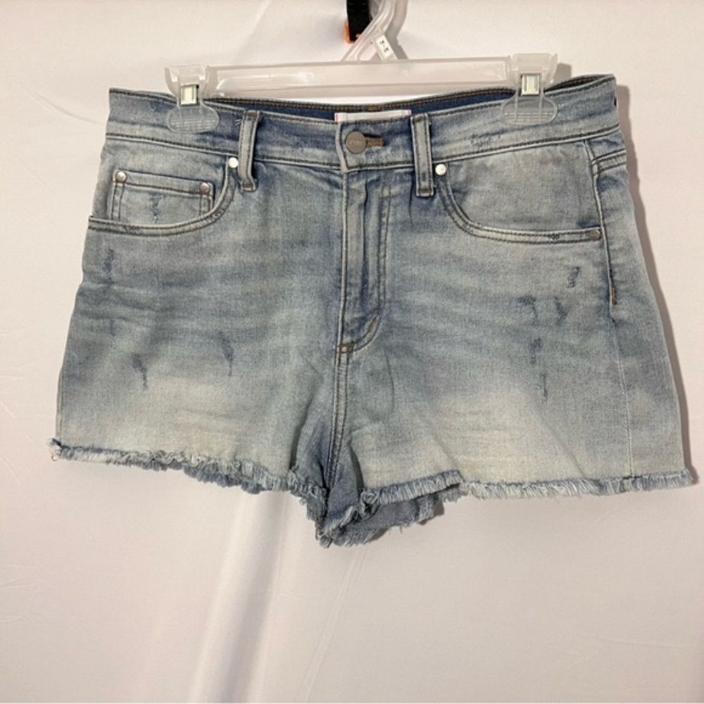 PINK VS Denim Jean Shorts Frayed Size 8